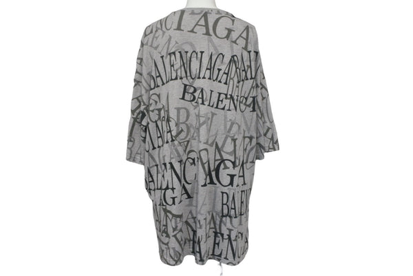 BALENCIAGA Balenciaga T-shirt TS50 571205 TEVA4 1300 Size S 2018 All pattern Gray Good used 4c068660