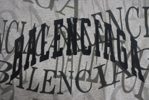 BALENCIAGA Balenciaga T-shirt TS50 571205 TEVA4 1300 Size S 2018 All pattern Gray Good used 4c068660