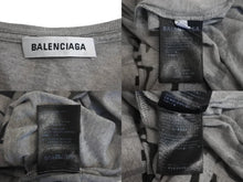 画像をギャラリービューアに読み込む, BALENCIAGA バレンシアガ Tシャツ TS50 571205 TEVA4 1300 サイズS 2018年 総柄 グレー 良品 中古 4c068660