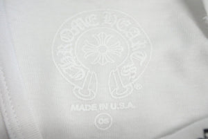 新品未使用 CHROME HEARTS クロムハーツ ショート丈 ミニTシャツ リップ＆タン ローリングストーンズ 限定 ホワイト レッド 中古 4c068768