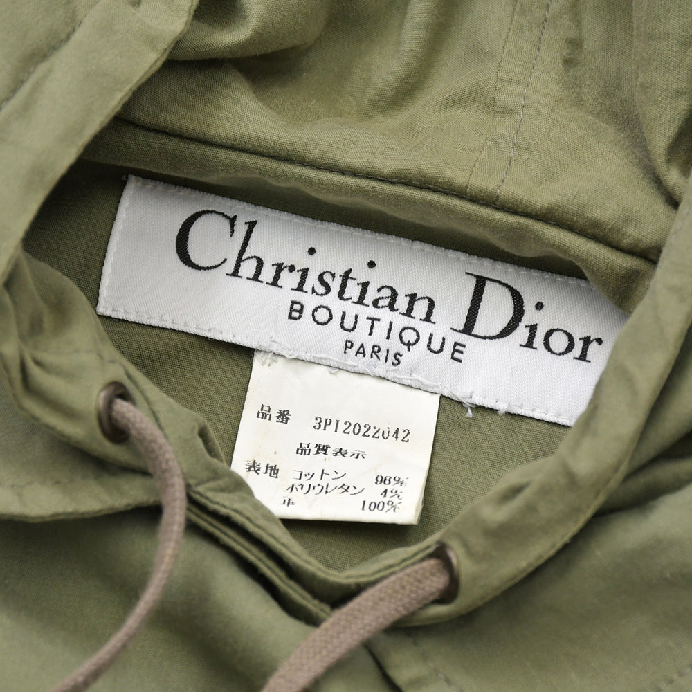 Christian Dior Hooded Vest 3PI2022042 Military Khaki Vintage Galliano Period Good Condition Used 4a006870