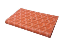 Load image into Gallery viewer, 極美品 GOYARD ゴヤール パスケース オレンジ パスポートケース ヘリンボーン ロゴ 小物 PVC 中古 4c068704