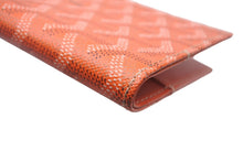 画像をギャラリービューアに読み込む, 極美品 GOYARD ゴヤール パスケース オレンジ パスポートケース ヘリンボーン ロゴ 小物 PVC 中古 4c068704