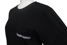 画像をギャラリービューアに読み込む, 新品未使用 CHROME HEARTS クロムハーツ アーチロゴ 半袖Ｔシャツ サイズXS スクロールラベルロゴ プリント ブラック コットン 中古 4c068710