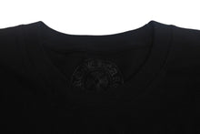 画像をギャラリービューアに読み込む, 新品未使用 CHROME HEARTS クロムハーツ アーチロゴ 半袖Ｔシャツ サイズXS スクロールラベルロゴ プリント ブラック コットン 中古 4c068710