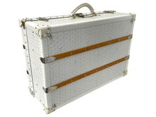 画像をギャラリービューアに読み込む, GOYARD ゴヤール パラス トランクケース ヘリンボーン柄 オーダー品 レザー ホワイト 美品 中古 4c068714