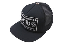 Load image into Gallery viewer, 極美品 CHROME HEARTS クロムハーツ 新型 クロスボール メッシュ トラッカーキャップ 帽子 ブラック 2238-304-3327 中古 4c068719