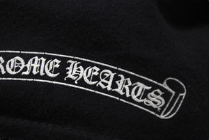 CHROME HEARTS クロムハーツ フォティ 半袖Ｔシャツ 新型 FOTI ブラック コットン プリント ロゴ サイズL 美品 中古 4c068720