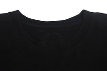 Load image into Gallery viewer, CHROME HEARTS クロムハーツ フォティ 半袖Ｔシャツ 新型 FOTI ブラック コットン プリント ロゴ サイズL 美品 中古 4c068720