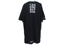 Load image into Gallery viewer, 極美品 CHROME HEARTS クロムハーツ Vertical Logo 半袖Tシャツ サイズXL スクロールラベルロゴ ブラック コットン 中古 4c068721