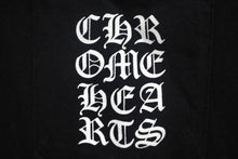 Load image into Gallery viewer, 極美品 CHROME HEARTS クロムハーツ Vertical Logo 半袖Tシャツ サイズXL スクロールラベルロゴ ブラック コットン 中古 4c068721