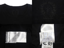 Load image into Gallery viewer, 極美品 CHROME HEARTS クロムハーツ Vertical Logo 半袖Tシャツ サイズXL スクロールラベルロゴ ブラック コットン 中古 4c068721