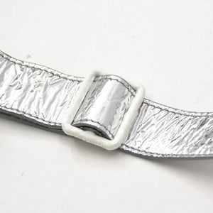 極美品 LOUIS VUITTON ルイヴィトン ベスト ミッドレイヤー アシンメトリー レザーベスト トップス シルバー 中古 4a006875