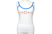 画像をギャラリービューアに読み込む, 新品未使用 CHROME HEARTS クロムハーツ HORSESHOE ホースシュー CHプラス キャミソール タンクトップ サイズS ホワイト ブルー 中古 4c068770