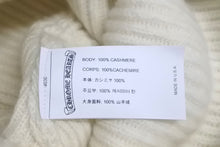 画像をギャラリービューアに読み込む, 新品未使用 CHROME HEARTS クロムハーツ カシミア ビーニー ニットキャップ BIG DADDY ビッグ ダディ ホワイト 中古 4c068771