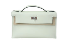 Load image into Gallery viewer, 新品未使用 HERMES エルメス ポシェット ケリー ヴェールフィズ スイフト ハンドバッグ シルバー金具 U刻印 中古 4c068777