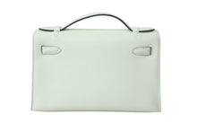 Load image into Gallery viewer, 新品未使用 HERMES エルメス ポシェット ケリー ヴェールフィズ スイフト ハンドバッグ シルバー金具 U刻印 中古 4c068777