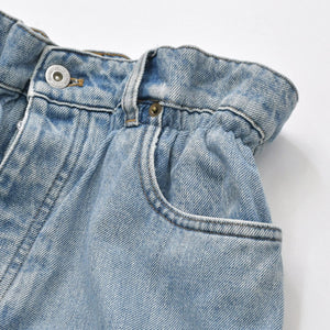MIUMIU ミュウミュウ アイコニックデニムパンツ ワイドジーンズ GWP333 サイズ25 ジップアップ 24SS ブルー 美品 中古 4a006878