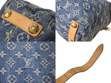 Load image into Gallery viewer, LOUIS VUITTON ルイヴィトン バギーPM ショルダーバッグ M95049 モノグラムデニム ゴールド金具 ブルー 美品 中古 4c068781