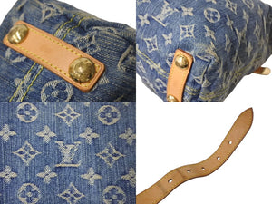 LOUIS VUITTON ルイヴィトン バギーPM ショルダーバッグ M95049 モノグラムデニム ゴールド金具 ブルー 美品 中古 4c068781