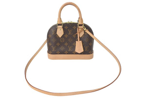 LOUIS VUITTON ルイヴィトン アルマBB ハンドバッグ M53152 ショルダー 2WAY モノグラムキャンバス PVC レザー 美品 中古 4c068783