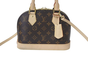 LOUIS VUITTON ルイヴィトン アルマBB 2WAYハンドバッグ 現行モデル M46990 モノグラム ゴールド金具 美品 中古 4c068784