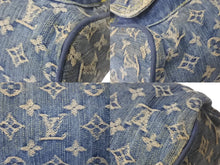 画像をギャラリービューアに読み込む, LOUISVUITTON ルイヴィトン ネオスピーディ ハンドバッグ M95019 モノグラムデニム ブルー ブラウン ゴールド 良品 中古 4c068797