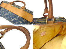 画像をギャラリービューアに読み込む, LOUISVUITTON ルイヴィトン ネオスピーディ ハンドバッグ M95019 モノグラムデニム ブルー ブラウン ゴールド 良品 中古 4c068797