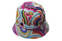 画像をギャラリービューアに読み込む, 極美品 EMILIO PUCCI エミリオプッチ サマーバケットハット マルチカラー コットン100% 51GF03 中古 4b00068