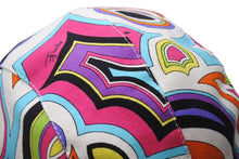 画像をギャラリービューアに読み込む, 極美品 EMILIO PUCCI エミリオプッチ サマーバケットハット マルチカラー コットン100% 51GF03 中古 4b00068