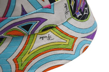 画像をギャラリービューアに読み込む, 極美品 EMILIO PUCCI エミリオプッチ サマーバケットハット マルチカラー コットン100% 51GF03 中古 4b00068
