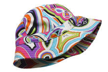 画像をギャラリービューアに読み込む, 極美品 EMILIO PUCCI エミリオプッチ サマーバケットハット マルチカラー コットン100% 51GF03 中古 4b00068