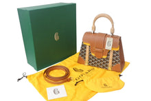 画像をギャラリービューアに読み込む, 新品未使用 Goyard ゴヤール サイゴンPM 2WAYショルダーバッグ ハンドバッグ ゴヤールディンキャンバス ブラウン ウッド 中古 4c068806