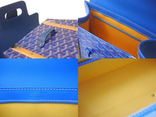 画像をギャラリービューアに読み込む, 新品未使用 Goyard ゴヤールサイゴンPM 2WAYショルダーバッグ ハンドバッグ ゴヤールディンキャンバス ブルー ウッド 4c068807