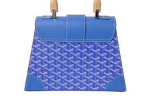 画像をギャラリービューアに読み込む, 新品未使用 Goyard ゴヤールサイゴンPM 2WAYショルダーバッグ ハンドバッグ ゴヤールディンキャンバス ブルー ウッド 4c068807