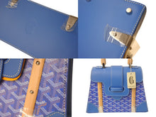 画像をギャラリービューアに読み込む, 新品未使用 Goyard ゴヤールサイゴンPM 2WAYショルダーバッグ ハンドバッグ ゴヤールディンキャンバス ブルー ウッド 4c068807