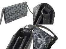 画像をギャラリービューアに読み込む, GOYARD ゴヤール ヴァレンヌポーチウォレット 長財布 VAREN3MMLTY51CL51P グレー PVC レザー 良品 中古 4c068814