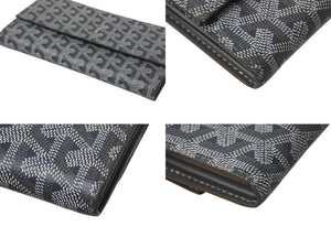 GOYARD ゴヤール ヴァレンヌポーチウォレット 長財布 VAREN3MMLTY51CL51P グレー PVC レザー 良品 中古 4c068814