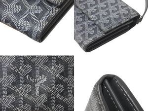 GOYARD ゴヤール ヴァレンヌポーチウォレット 長財布 VAREN3MMLTY51CL51P グレー PVC レザー 良品 中古 4c068814