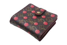 画像をギャラリービューアに読み込む, 極美品 LOUIS VUITTON ルイヴィトン 二つ折り財布 コンパクトジップ さくらんぼ 村上隆 モノグラム M95005 中古 4c068823