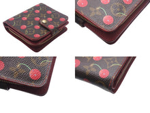 画像をギャラリービューアに読み込む, 極美品 LOUIS VUITTON ルイヴィトン 二つ折り財布 コンパクトジップ さくらんぼ 村上隆 モノグラム M95005 中古 4c068823