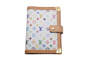 LOUIS VUITTON ルイヴィトン アジェンダPM 手帳カバー LV手帳 R20896 PVC レザー マルチカラー ブロン 美品 中古 4c068824