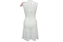 Load image into Gallery viewer, Emilio Pucci エミリオプッチ ニットワンピース 76WH25 サイズXS ホワイト ピンク コットン 美品 中古 4c068875