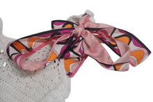 Load image into Gallery viewer, Emilio Pucci エミリオプッチ ニットワンピース 76WH25 サイズXS ホワイト ピンク コットン 美品 中古 4c068875