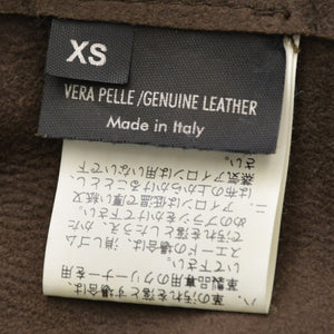 Neil Barrett ニールバレット ライダースジャケット サイズXS シングル パッチワーク レザー ブラウン 美品 中古 4a000689