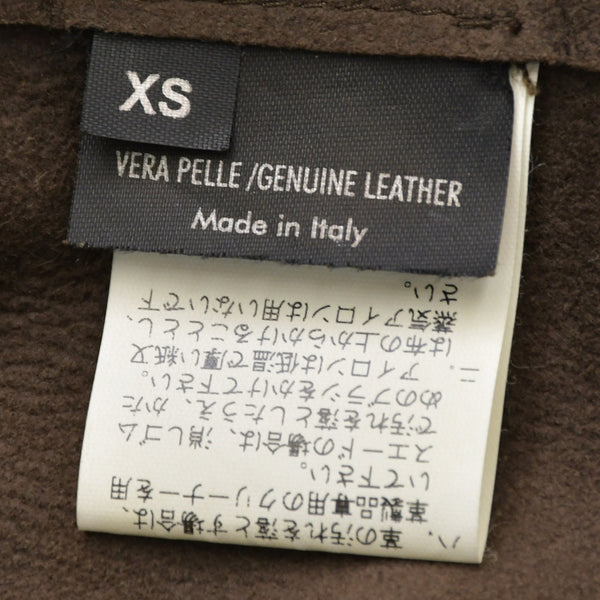 Neil Barrett ニールバレット ライダースジャケット サイズXS シングル パッチワーク レザー ブラウン 美品 中古 4a000689