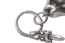 画像をギャラリービューアに読み込む, CHROME HEARTS クロムハーツ リップアンドタン スプリットダガー キーリング 重量55.5g シルバー925 2002刻印 美品 中古 4c068902