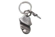画像をギャラリービューアに読み込む, CHROME HEARTS クロムハーツ リップアンドタン スプリットダガー キーリング 重量55.5g シルバー925 2002刻印 美品 中古 4c068902