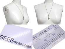 画像をギャラリービューアに読み込む, CHROME HEARTS クロムハーツ 1ボールタイニーCHクロスチャーム ネックレス 重量12.7g 全長52.5cm シルバー925 美品 中古 4c068904