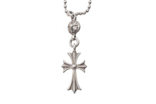 画像をギャラリービューアに読み込む, CHROME HEARTS クロムハーツ 1ボールタイニーCHクロスチャーム ネックレス 重量12.7g 全長52.5cm シルバー925 美品 中古 4c068904